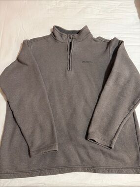 Columbia Men’s Gray Half-Zip Fleece Pullover